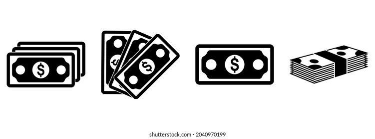 paper money icon, paper money vector, paper money symbol of cash money