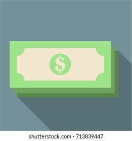 paper money vector flat illustration icon background
