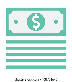 Paper Money Vector Icon
