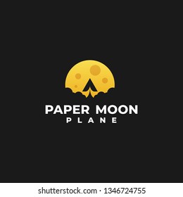 Paper Moon illustration vector Design template. Suitable for Creative Industry, Multimedia, entertainment, Educations, Shop, and any related business