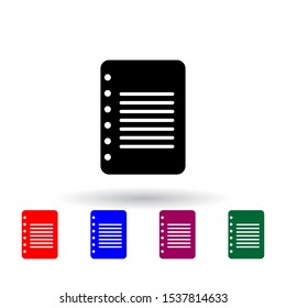 paper multi color icon. Elements of university life set. Simple icon for websites, web design, mobile app, info graphics