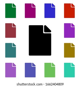 Paper multi color style icon. Simple glyph, flat vector of web icons for ui and ux, website or mobile application