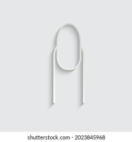 paper nail icon vector. Nail polish salon symbol. logo