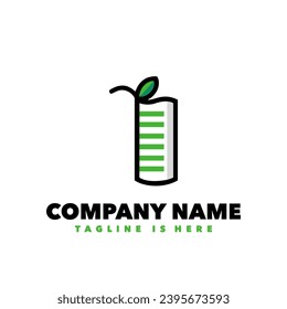 Paper nature simple logo design for company