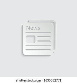 paper news icon. newspaper vector icon. 