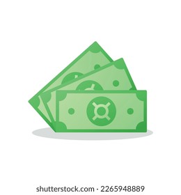 Paper note with Any currency sign. Saving, exchange, finance and budget concept. Flat vector currency symbol.