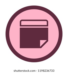 paper note icon. vector illustration