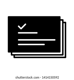 paper note isolated on white background. vector illustration. - Vector