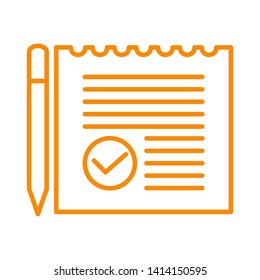 paper note isolated on white background. vector illustration. - Vector