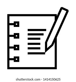 paper note isolated on white background. vector illustration. - Vector