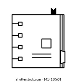 paper note isolated on white background. vector illustration. - Vector