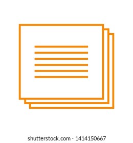 paper note isolated on white background. vector illustration. - Vector