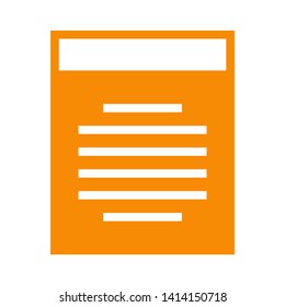 paper note isolated on white background. vector illustration. - Vector