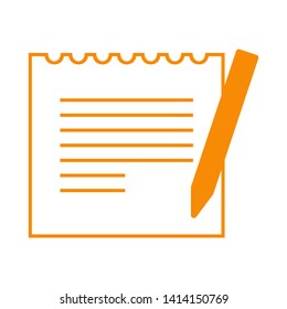 paper note isolated on white background. vector illustration. - Vector