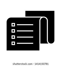paper note isolated on white background. vector illustration. - Vector