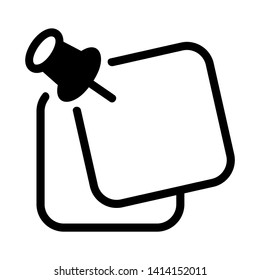 paper note isolated on white background. vector illustration. - Vector
