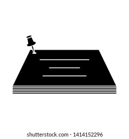 paper note isolated on white background. vector illustration. - Vector
