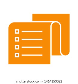 paper note isolated on white background. vector illustration. - Vector
