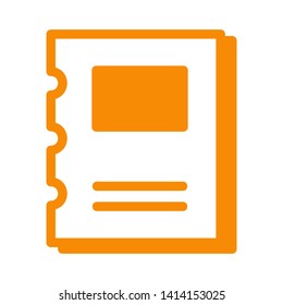 paper note isolated on white background. vector illustration. - Vector
