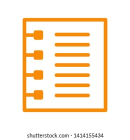 paper note isolated on white background. vector illustration. - Vector
