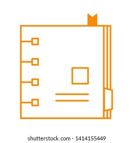 paper note isolated on white background. vector illustration. - Vector
