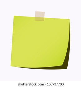 paper note light green color