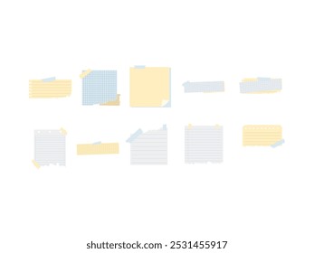 Paper Note Message Element Set 