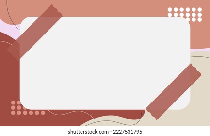Paper note on abstract background