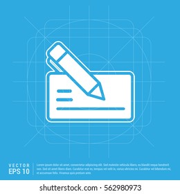 Paper note and pen icon 