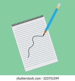 paper note and pencil
