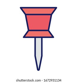 diseño vectorial de icono de nota de papel, línea y estilo de relleno
