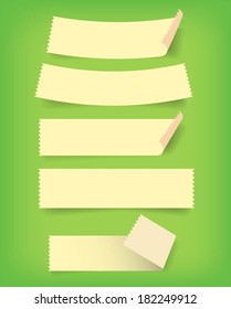 paper note set vector