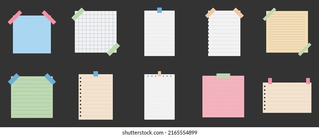 Paper note with sticky tape.