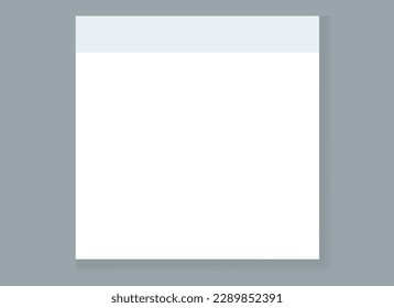 Paper note sticky tape sticker isolated concept. Vector cartoon graphic design element illustration