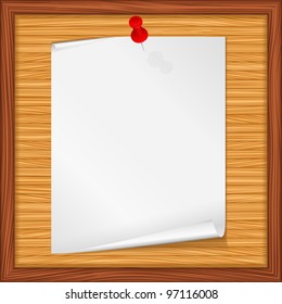 Paper note, vector eps10 illustration