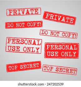 Paper note with warning sign, vector