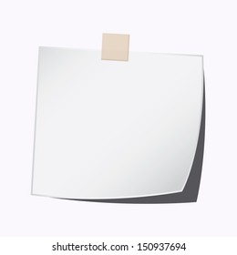 paper note white color