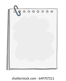 paper notebook hand drawn cute art illustration