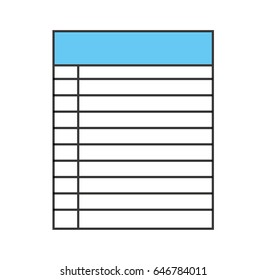 paper notebook isolated icon