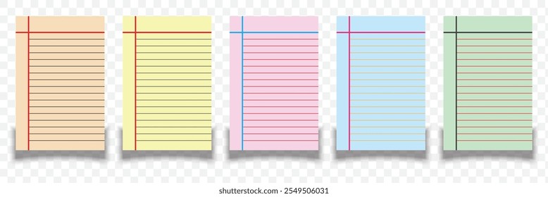 Notizbuch auf Papier, Notizbuch auf Papier, Notizbuchblatt, Notizbuchseitenvorlage, Quadrate Notizblockseiten, Vektorgrafik. eps 10.