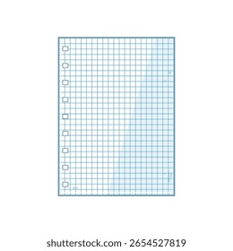 paper notebook line page cartoon. s journal, diary writing, stationery school paper notebook line page sign. isolated symbol vector illustration