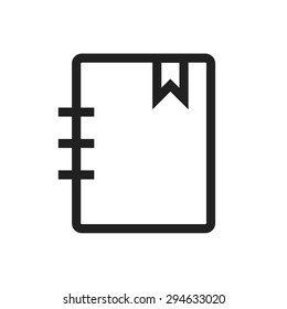 Paper, notebook, notepad icon vector image. Can also be used for education, academics and science. Suitable for use on web apps, mobile apps, and print media.