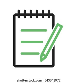 Paper, notebook, notepad icon vector image. Can also be used for education and science. Suitable for use on web apps, mobile apps and print media.