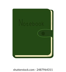 Paper notepads, diary set. Planners, organizers and albums for plans and notes.
Office and school vector concept: paper notepad on button. Isolated elements of documents in the workplace in business 