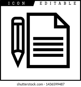 paper notes icon isolated sign symbol vector illustration - vector