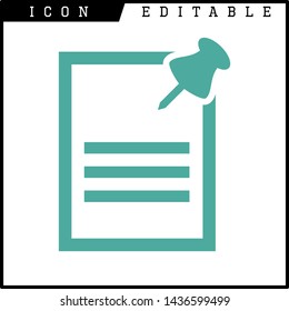 paper notes icon isolated sign symbol vector illustration - vector