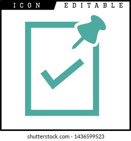 paper notes icon isolated sign symbol vector illustration - vector