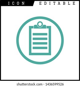 paper notes icon isolated sign symbol vector illustration - vector