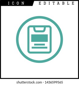 paper notes icon isolated sign symbol vector illustration - vector