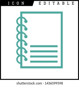 paper notes icon isolated sign symbol vector illustration - vector